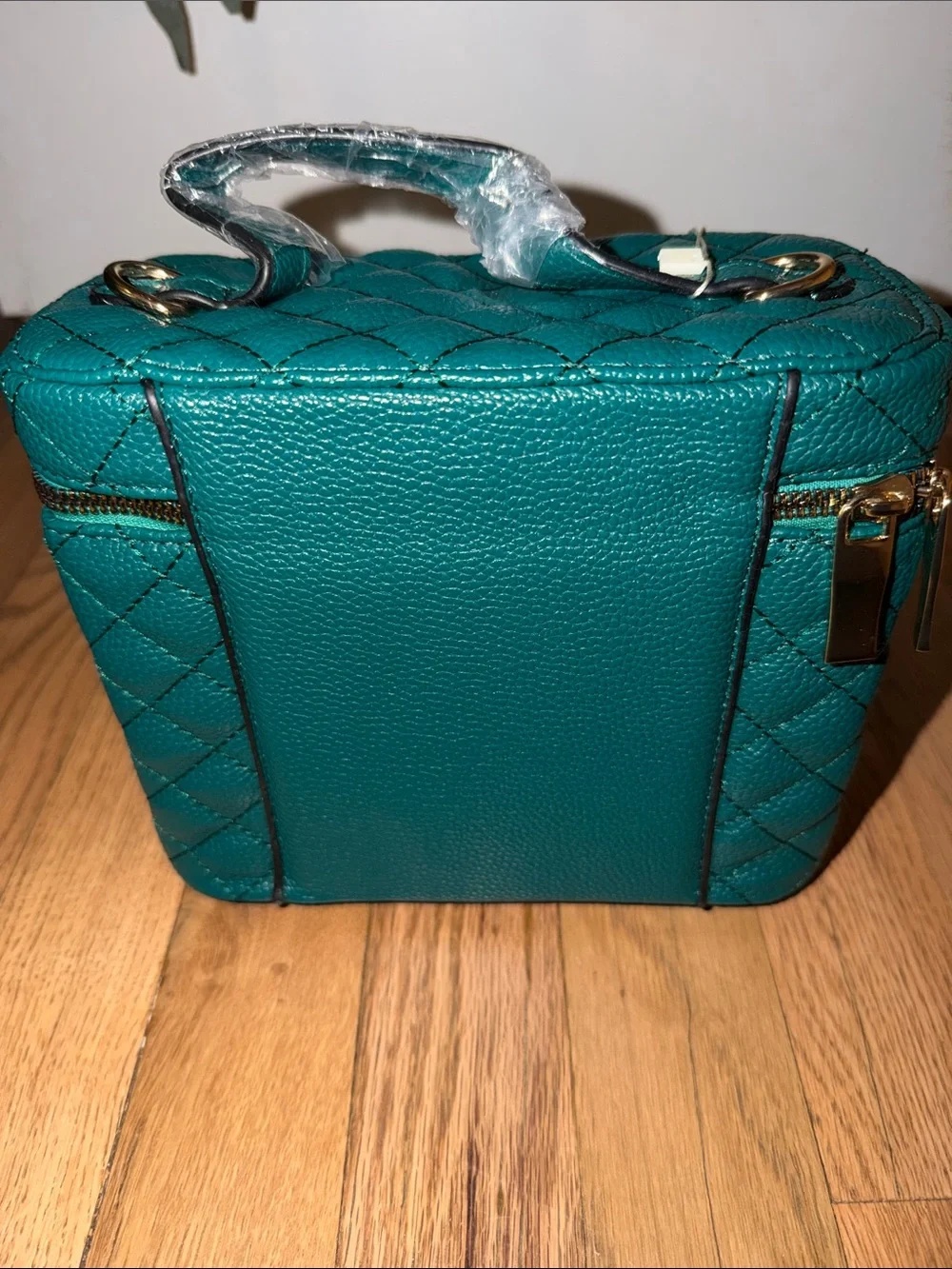 TOP HANDLE CROSSBODY GOLD CHAIN Vanity BAG NWT